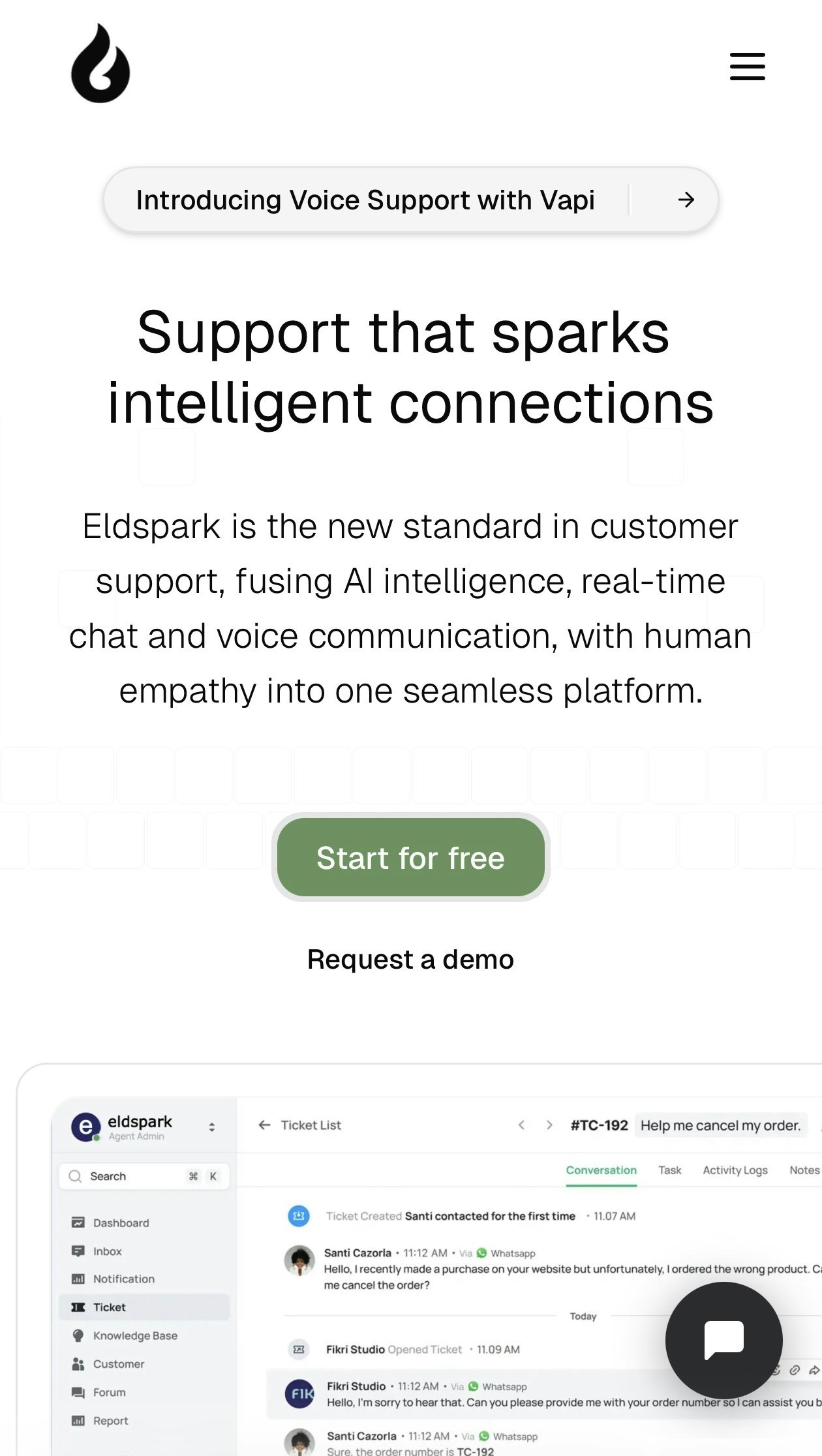 Eldspark - Main screenshot showing features and interface