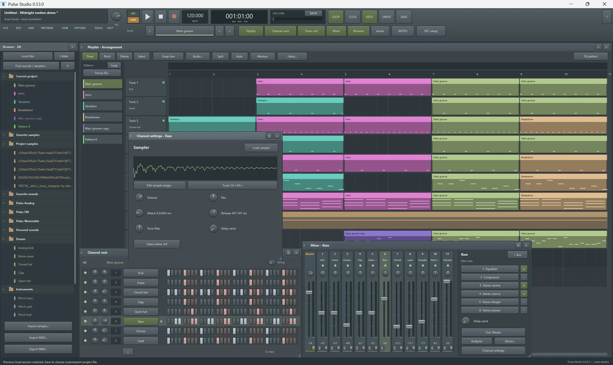 Pulse Studio DAW