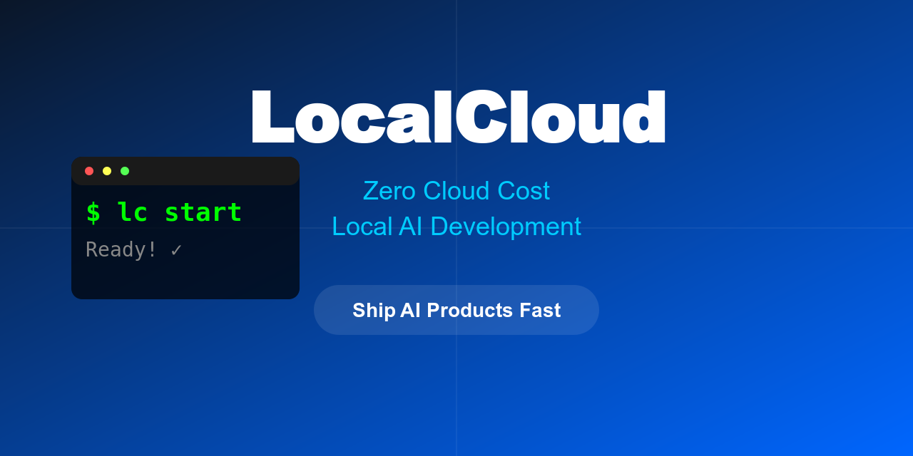 LocalCloud: Complete AI Dev Platform logo