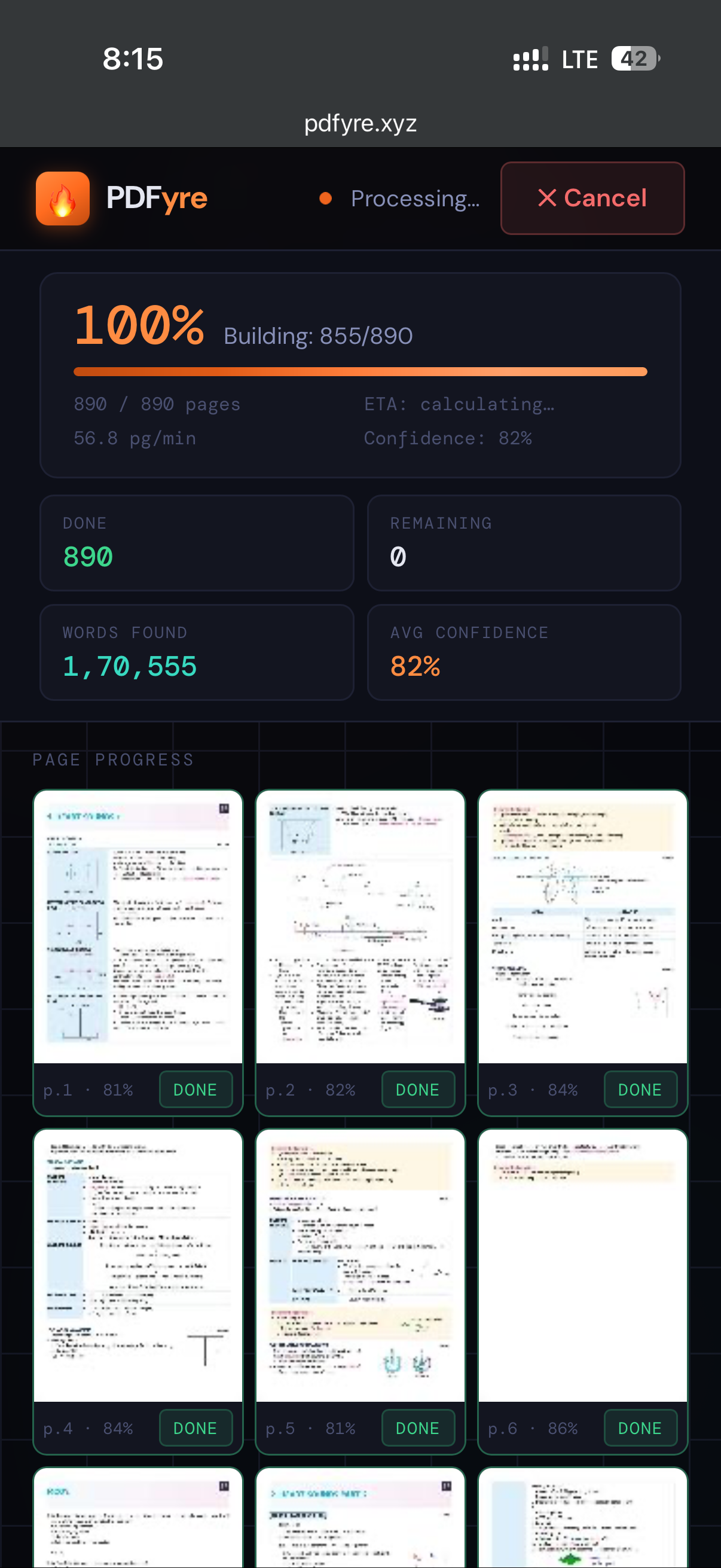 PDFyre - Parallel Multi-Engine OCR. gallery image
