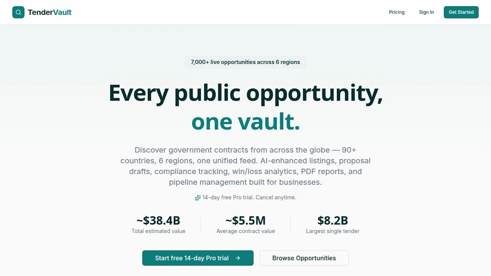 TenderVault screenshot 1