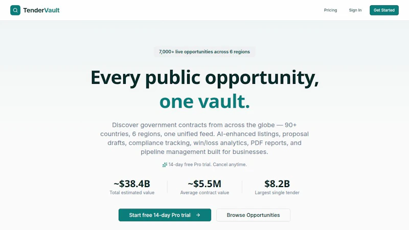 TenderVault screenshot 1
