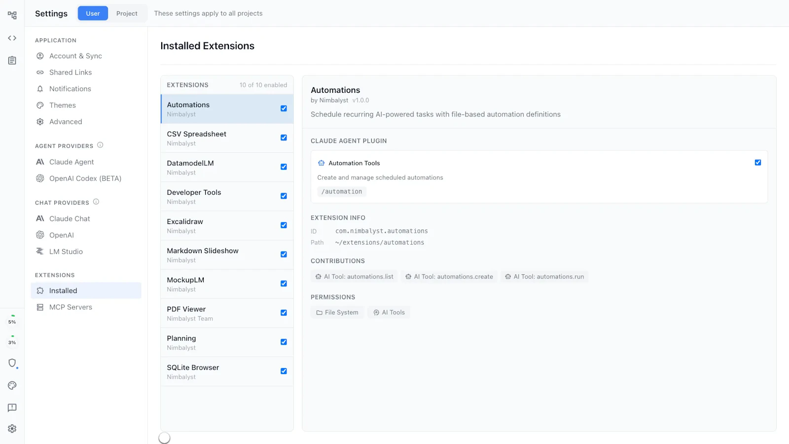 Nimbalyst screenshot 7