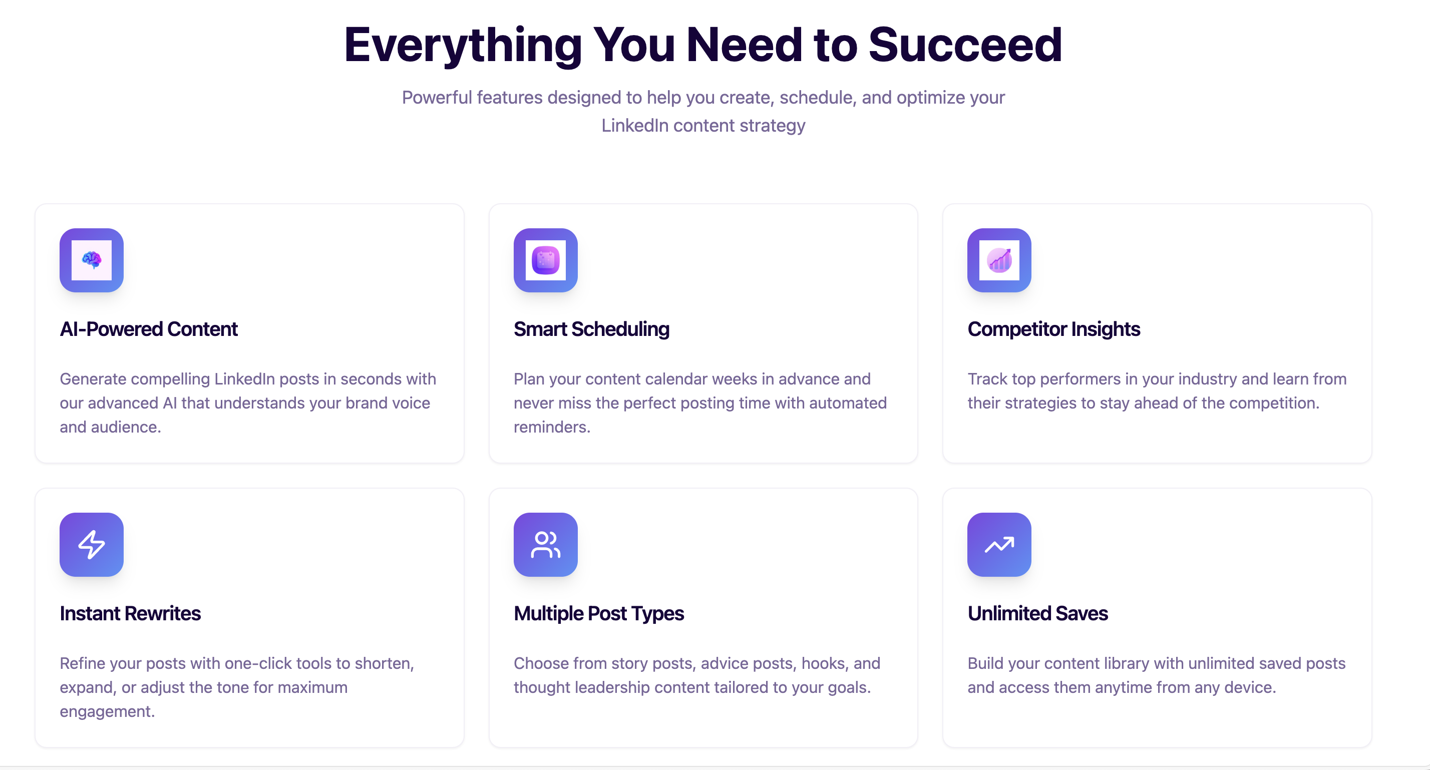 PostGenie - Screenshot 2 showing product features and functionality