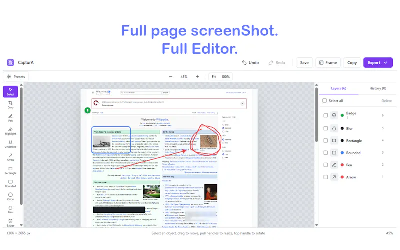 CapturA - Full Page Screenshot screenshot 3