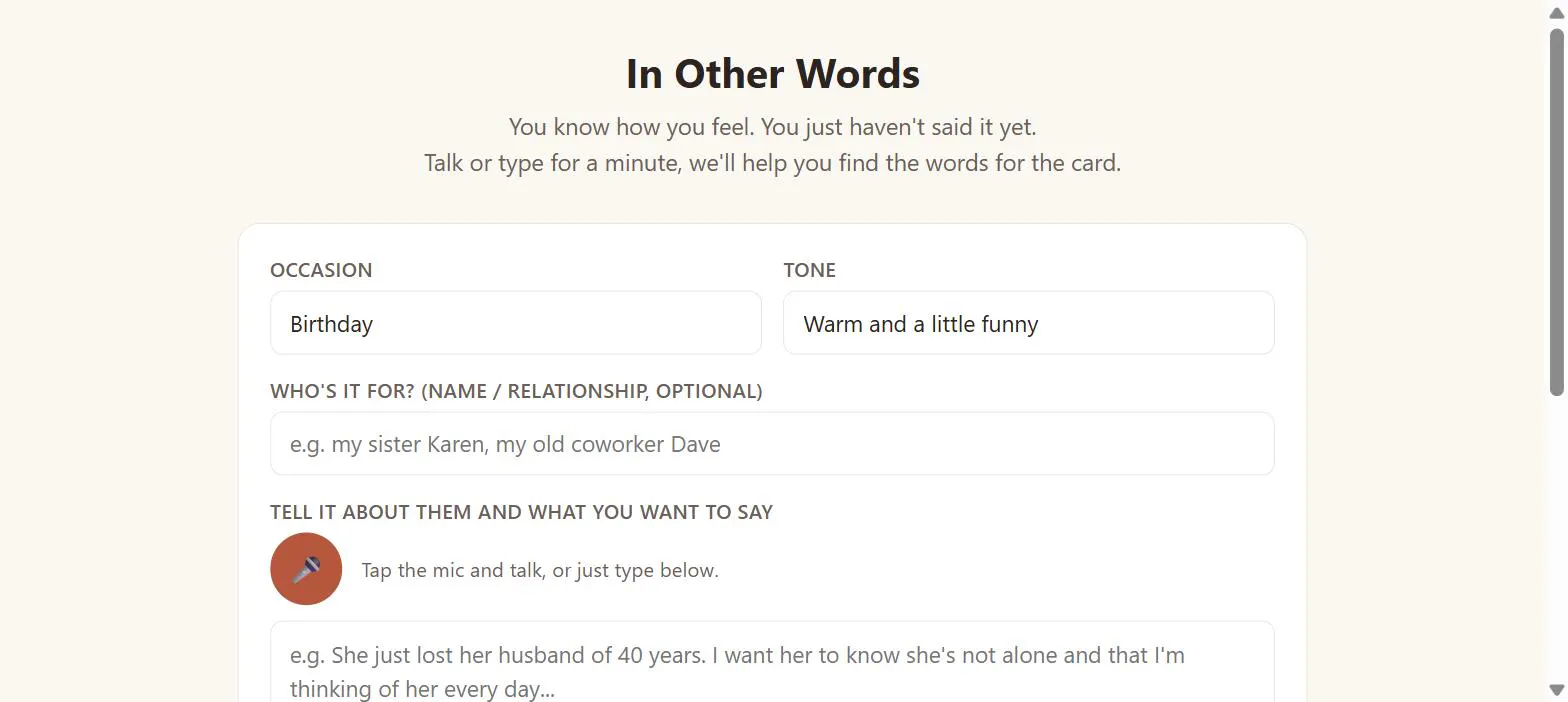In Other Words gallery image