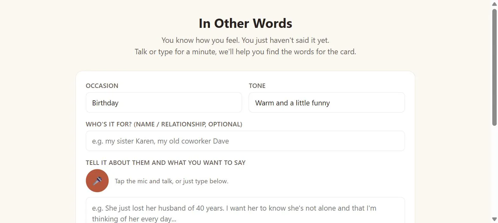 In Other Words screenshot 1