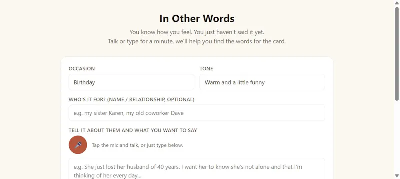 In Other Words screenshot 1