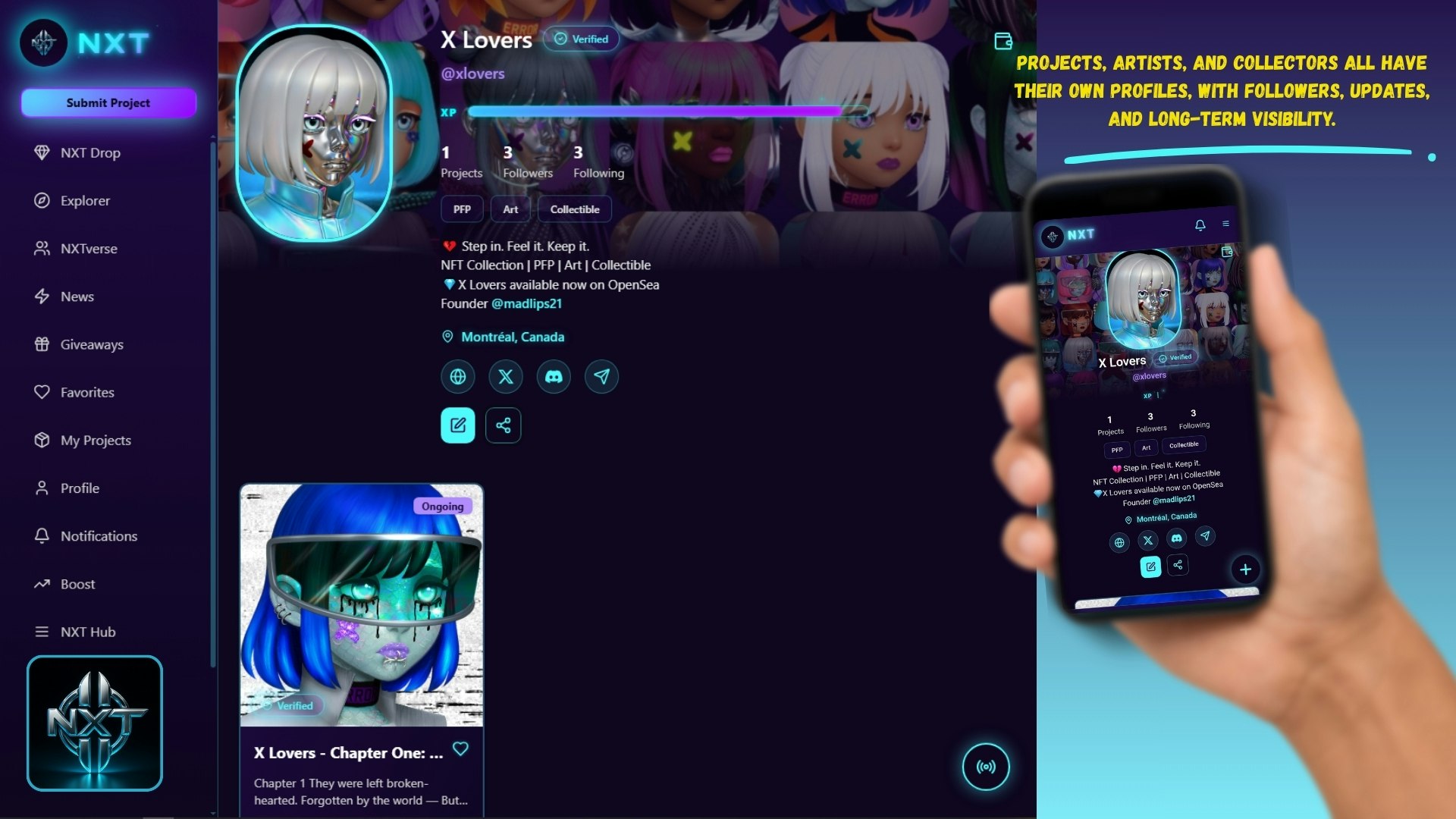 NXT - Screenshot 5 showing product features and functionality