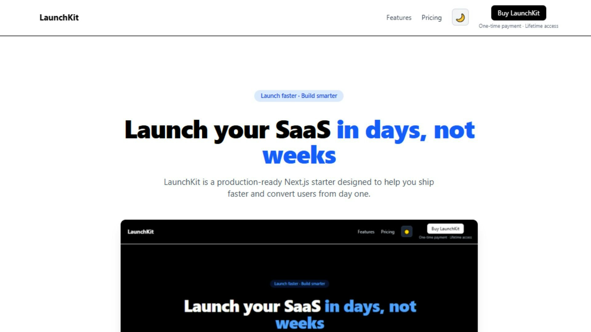 LaunchKit - Main product screenshot demonstrating key features and user interface