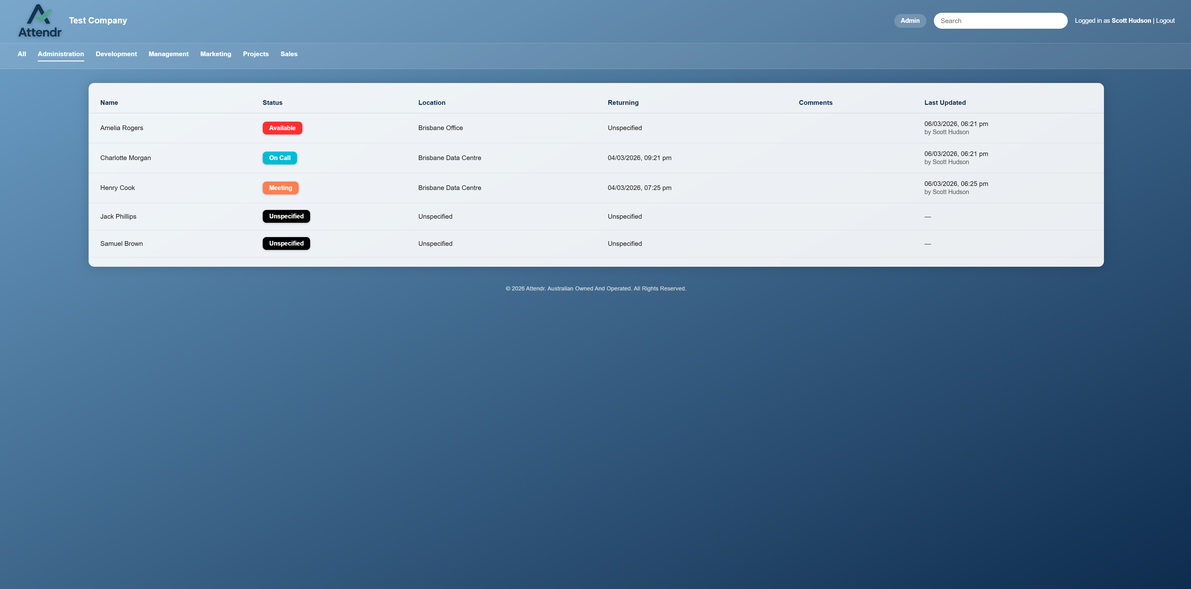 Attendr gallery image