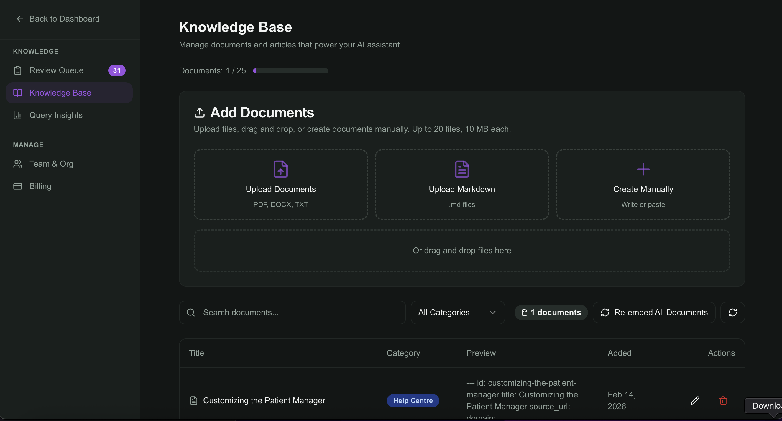 Averow Knowledge Agent - Screenshot 4 showing product features and functionality