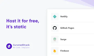 CuratedStack No-Code Template gallery image
