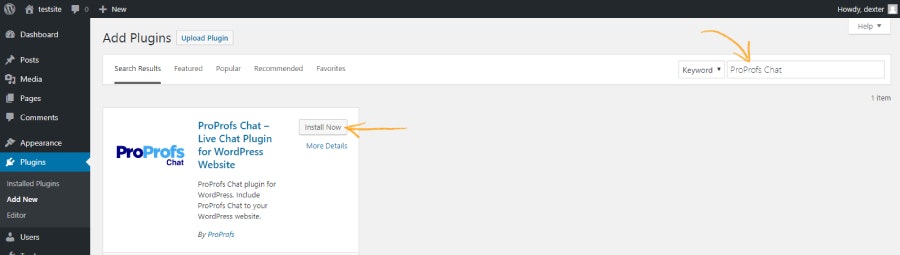 ProProfs Live Chat Plugin for Wordpress gallery image