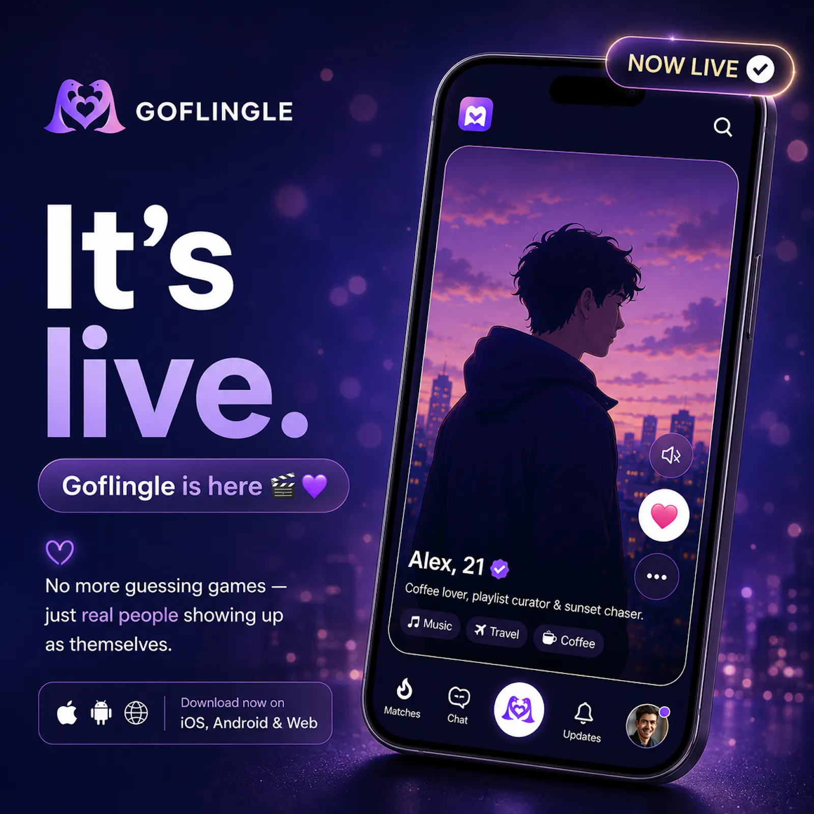Goflingle - Dating App screenshot 1