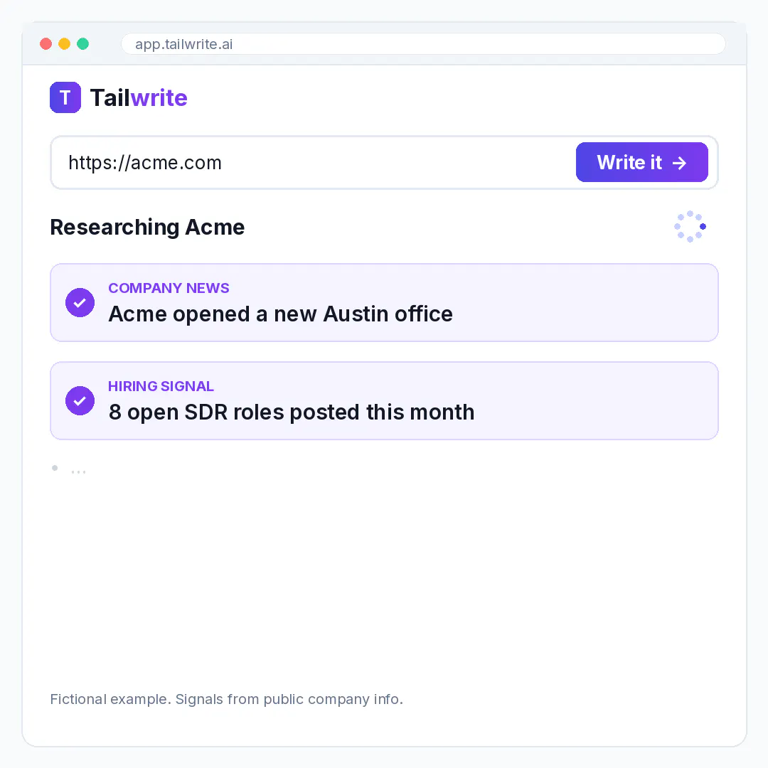 Tailwrite gallery image