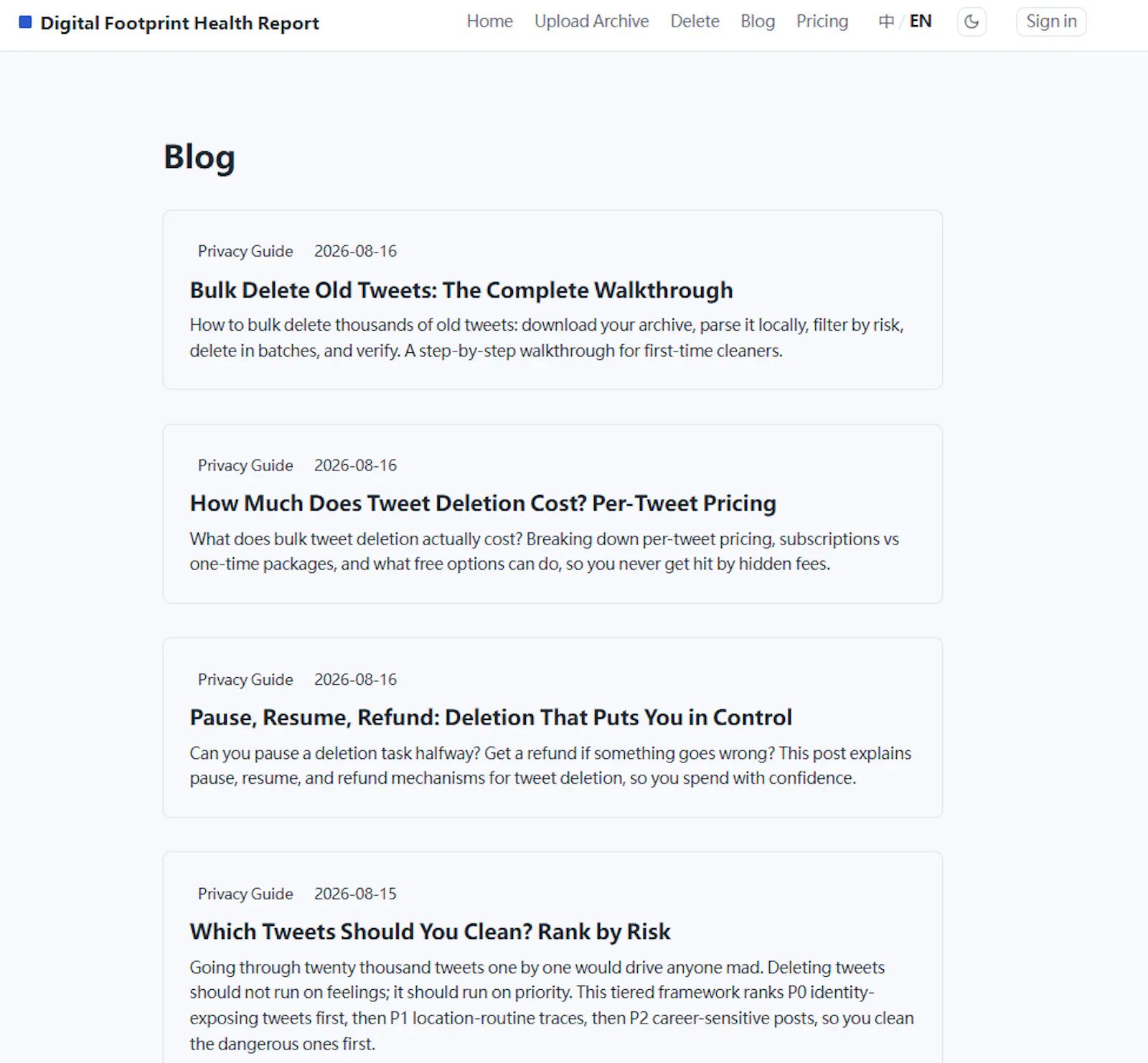 Digital Footprint Health screenshot 5