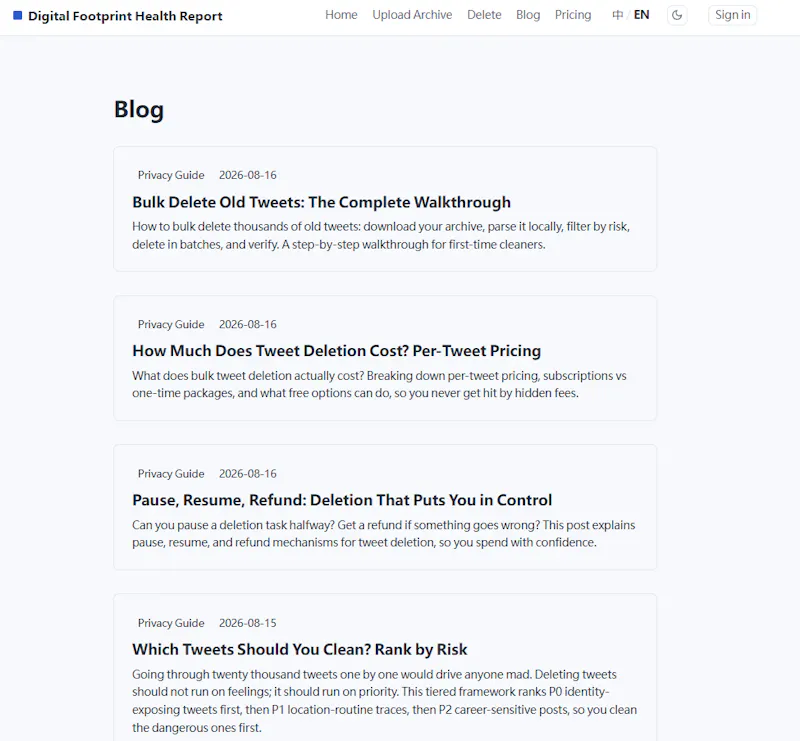 Digital Footprint Health screenshot 5