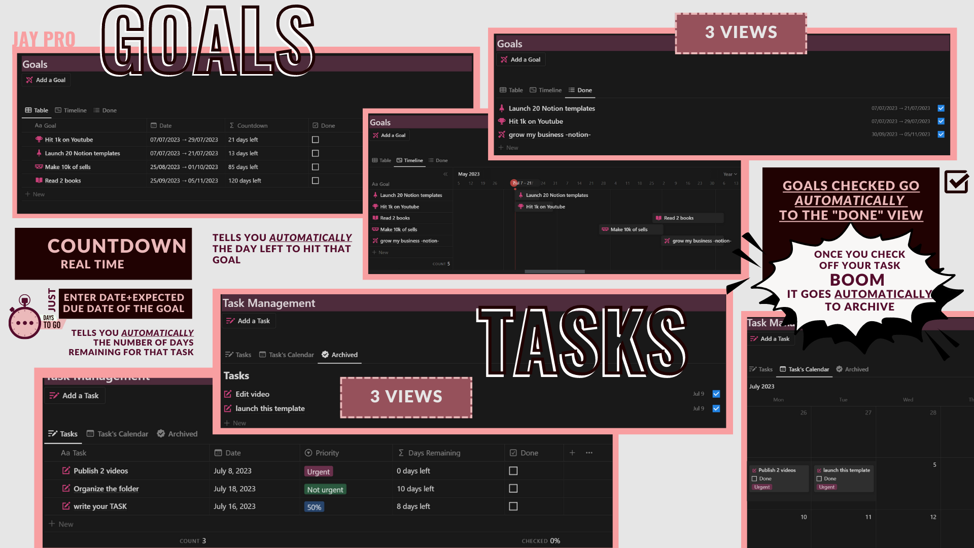 Second Brain Notion template gallery image