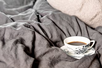 Olive Wren French Linen Bedding gallery image