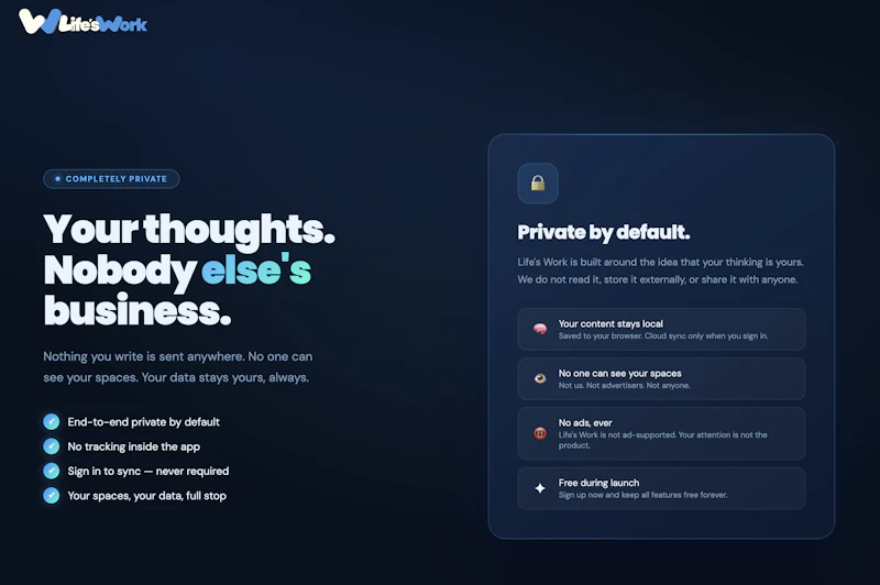 Life's Work screenshot 1