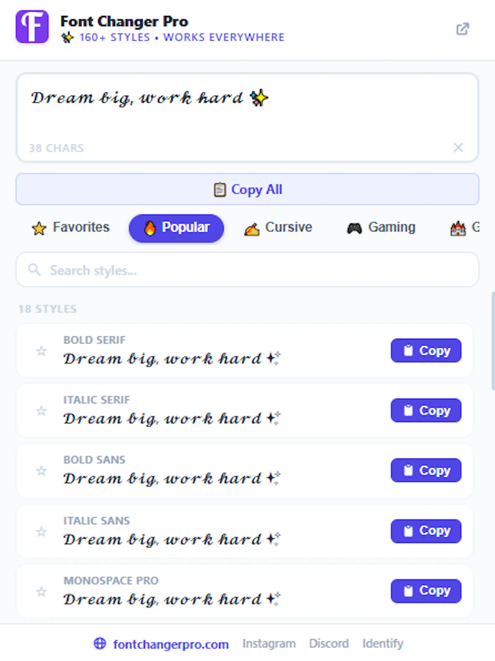 Font Changer Pro — Fancy Text Generator screenshot 4