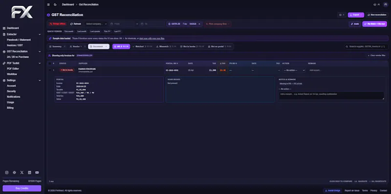 FinXtract screenshot 2