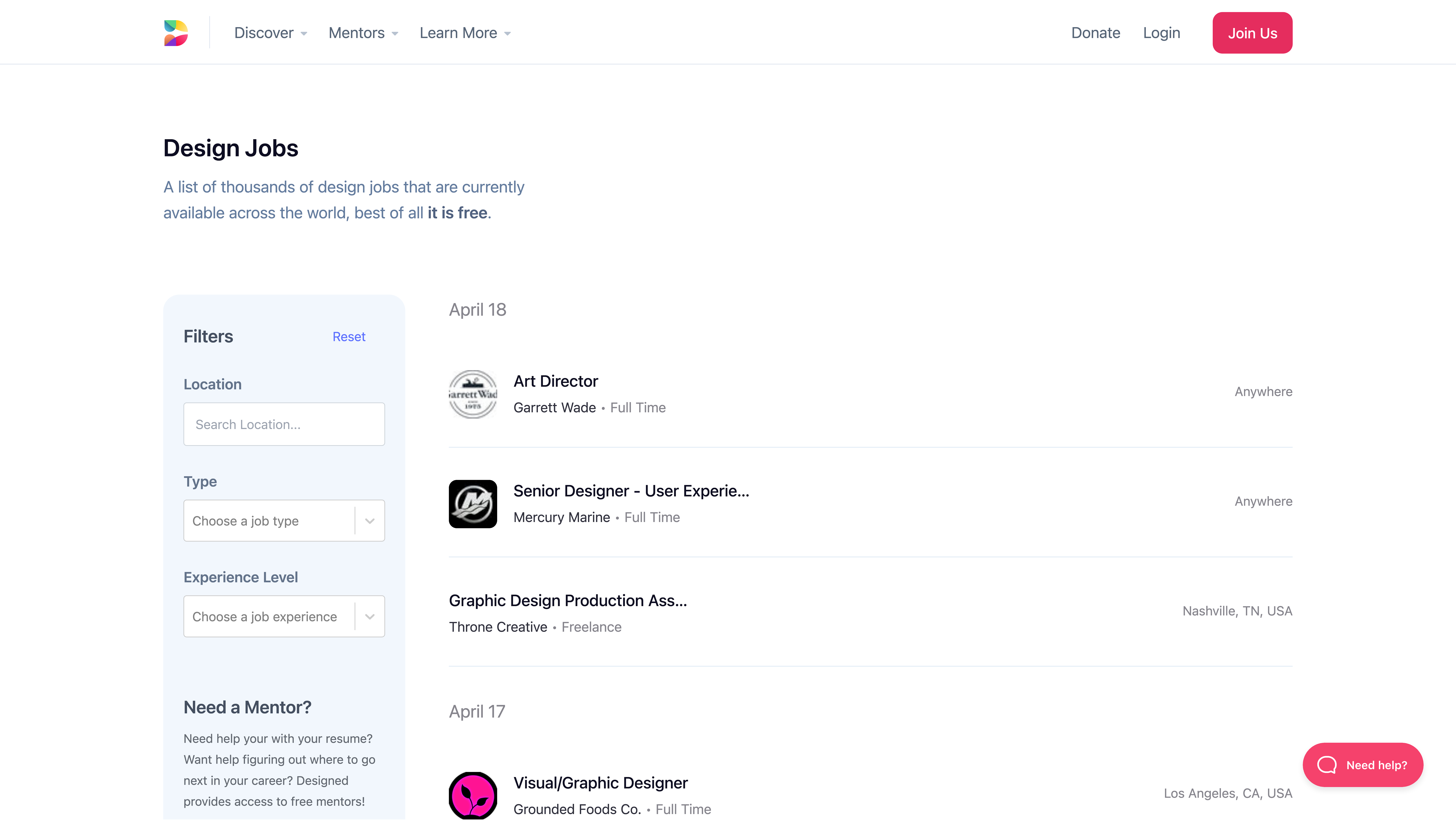 Designed.org Career Board gallery image