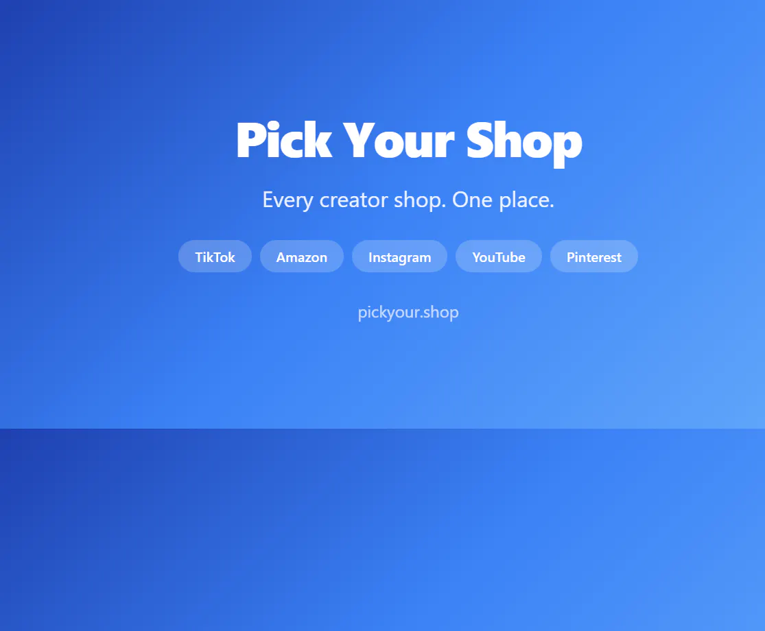 Pick Your Shop 專案橫幅