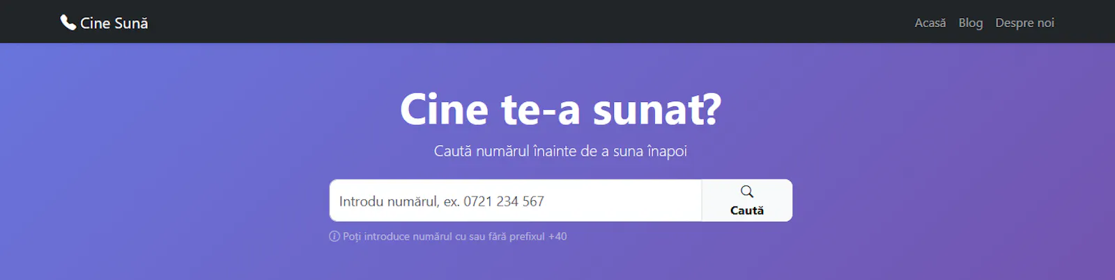Cine Sună screenshot 1