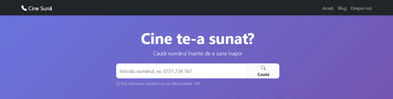 Cine Sună screenshot 1