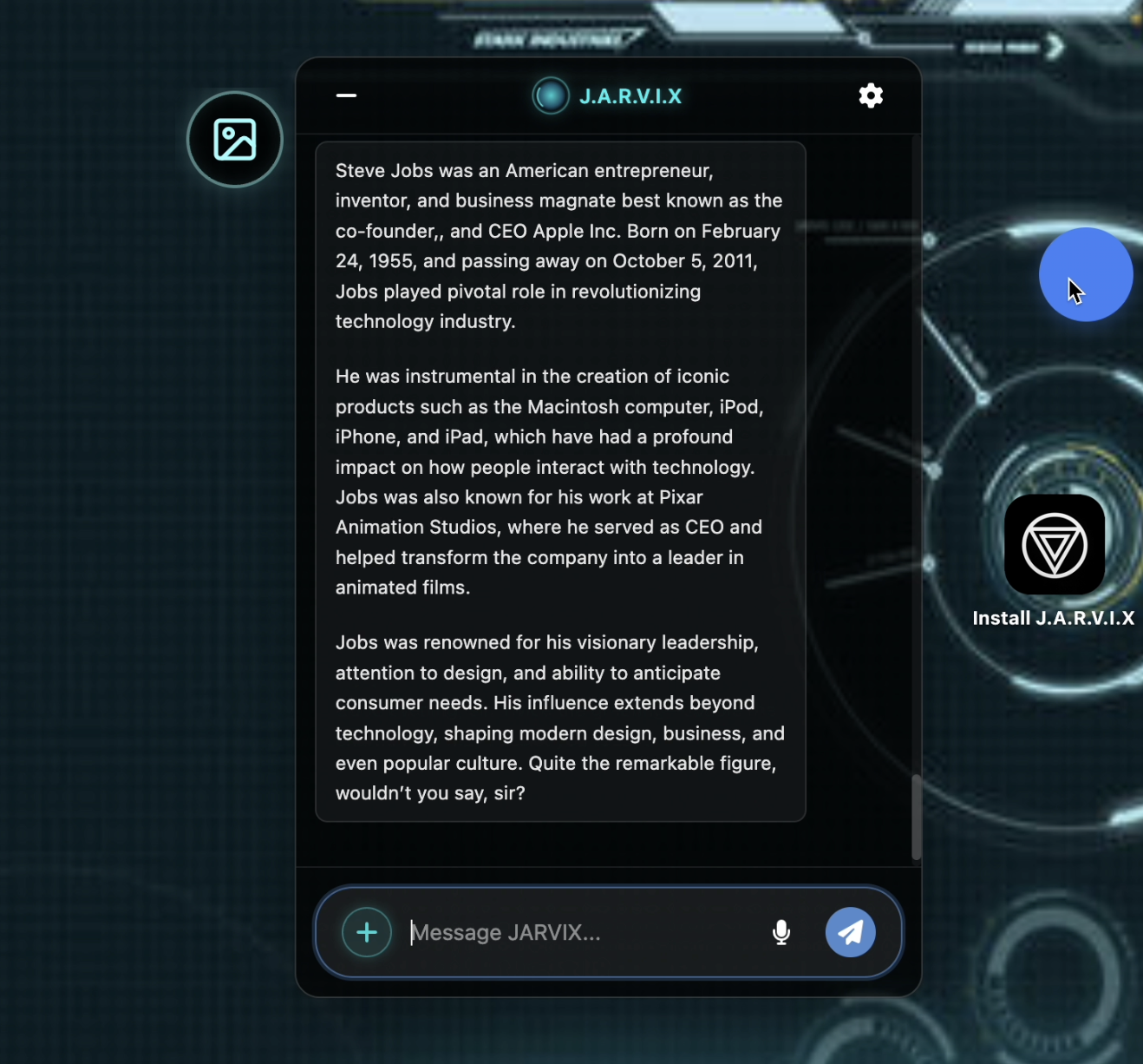 JARVIX - Screenshot 2 showing product features and functionality