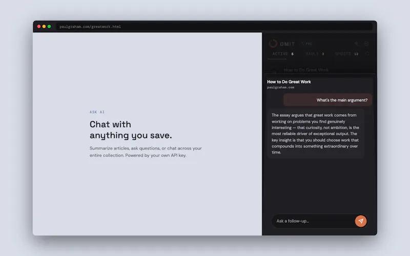 Omit - Self-destructing bookmarks screenshot 3