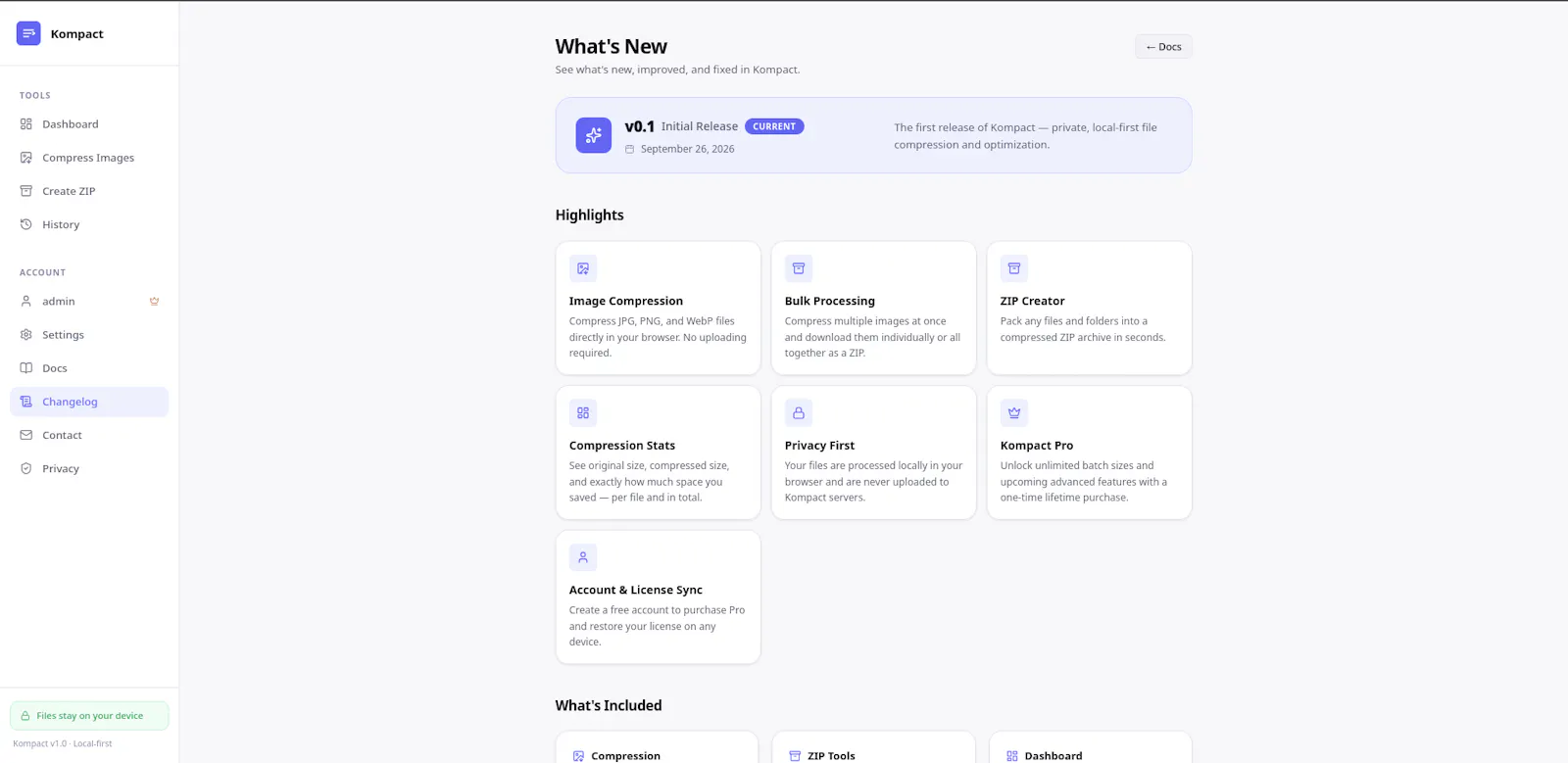 Kompact screenshot 4