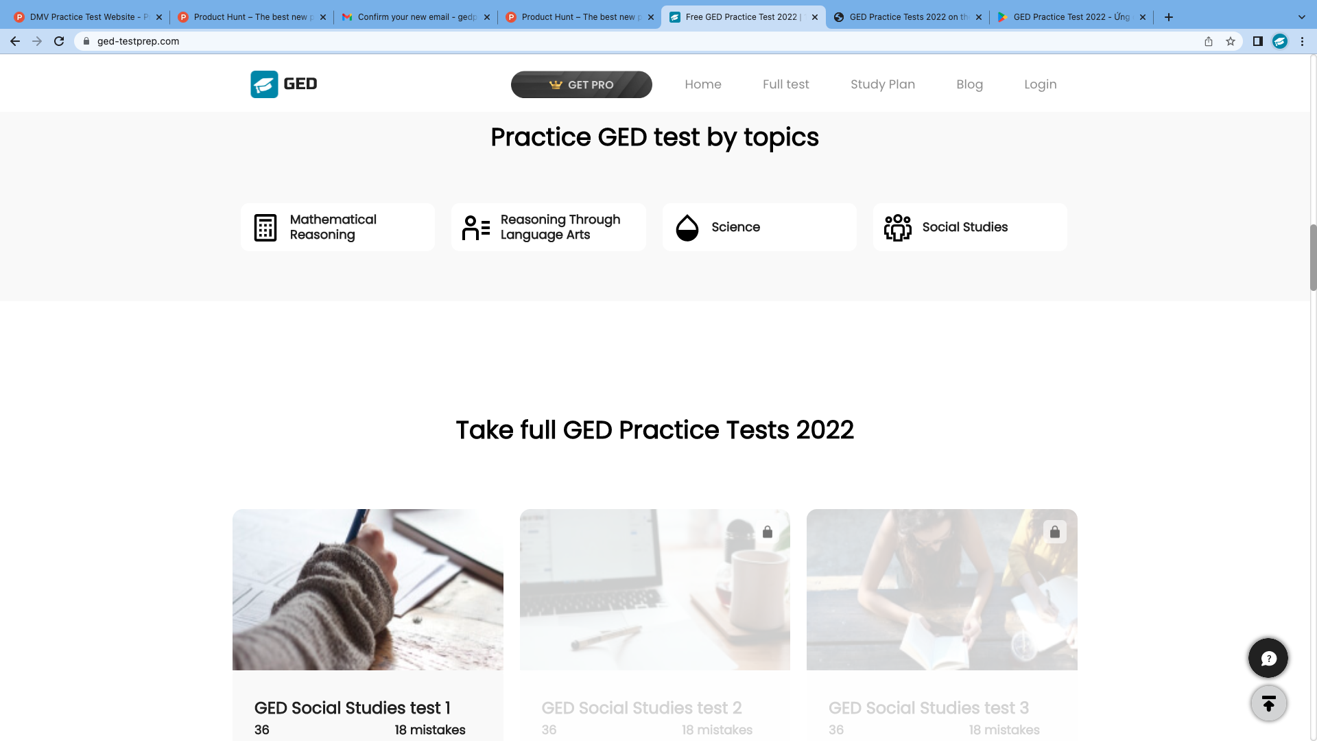 Sitio web de GED Test Prep media 5