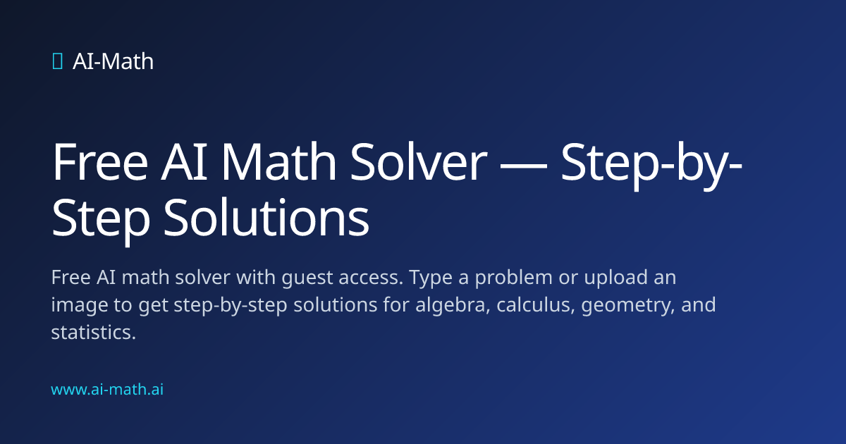 AI-Math Solver gallery image