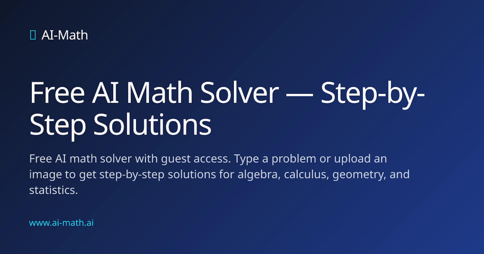 AI-Math Solver screenshot 1