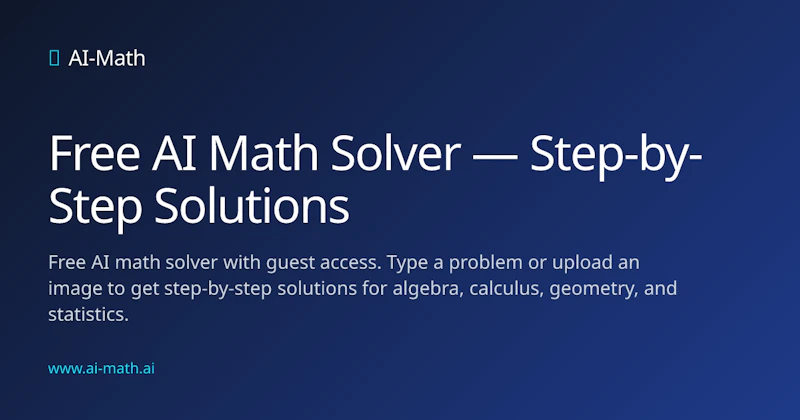 AI-Math Solver screenshot 1