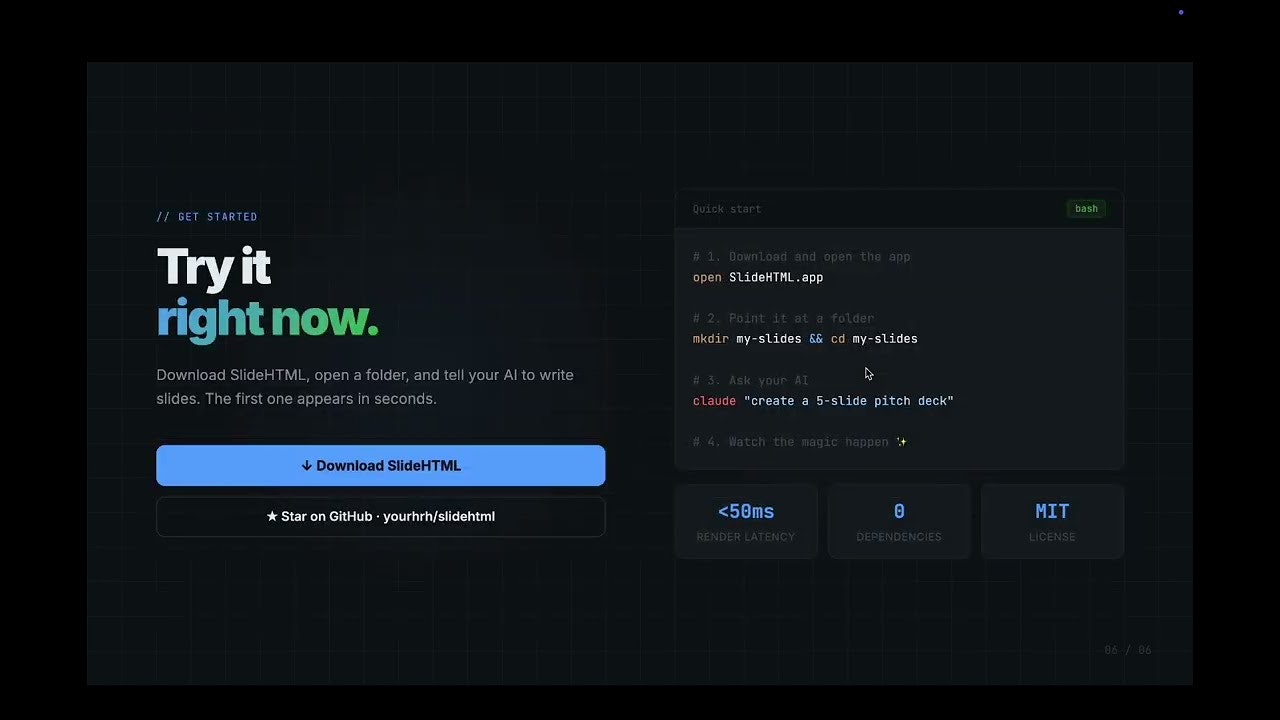 SlideHTML For AI  gallery image