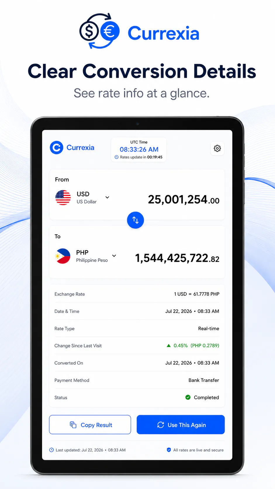 Currexia screenshot