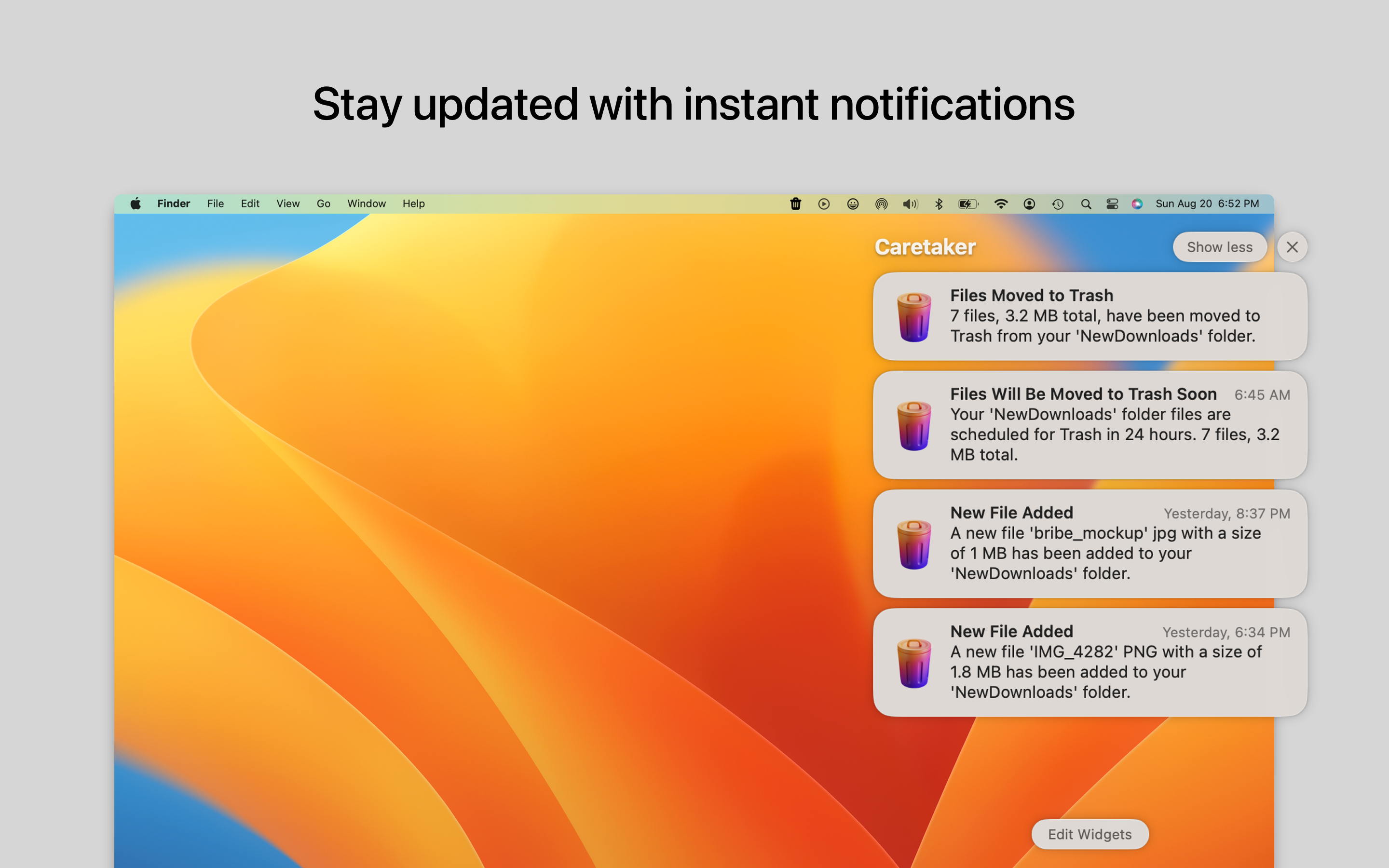 Média Gardien - ami de Trash - Déplacez automatiquement les fichiers à la poubelle sur macOS 2