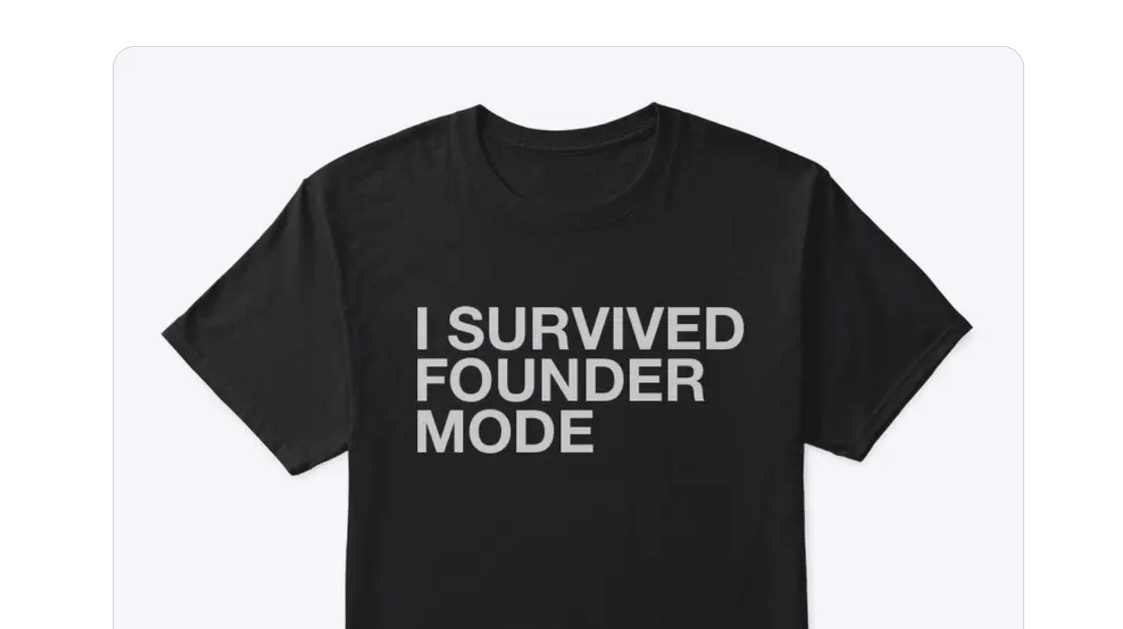 I SURVIVED FOUNDER MODE media 1