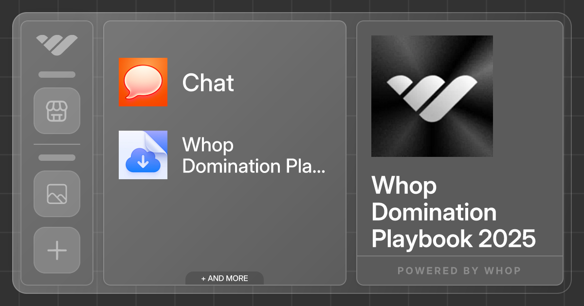 Media Playbook thống trị WHOP 2025 - Bị bùng nổ doanh số bán hàng của bạn với vở kịch đã được chứng minh năm 2025 này 2