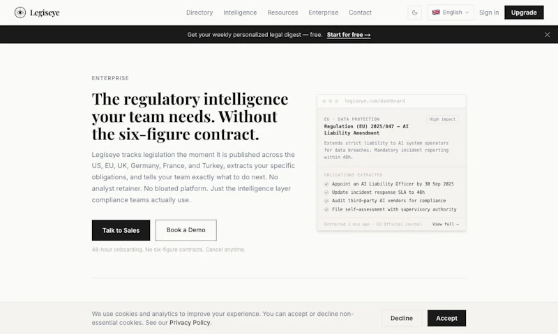 Legiseye screenshot 1
