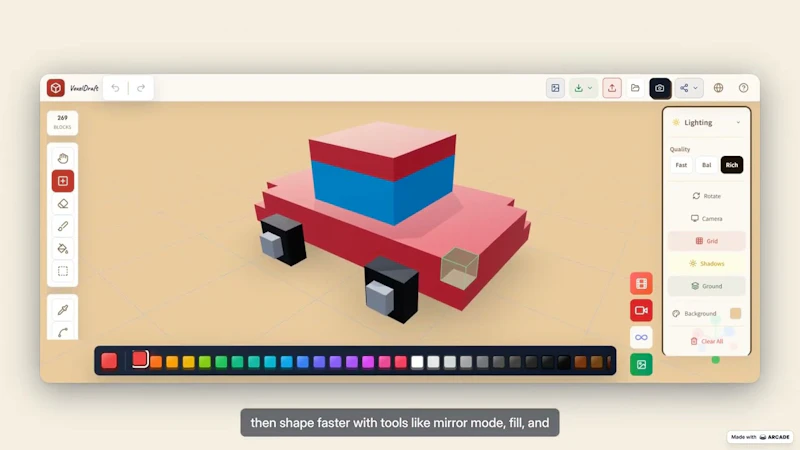 VoxelDraft screenshot 1 (video preview)