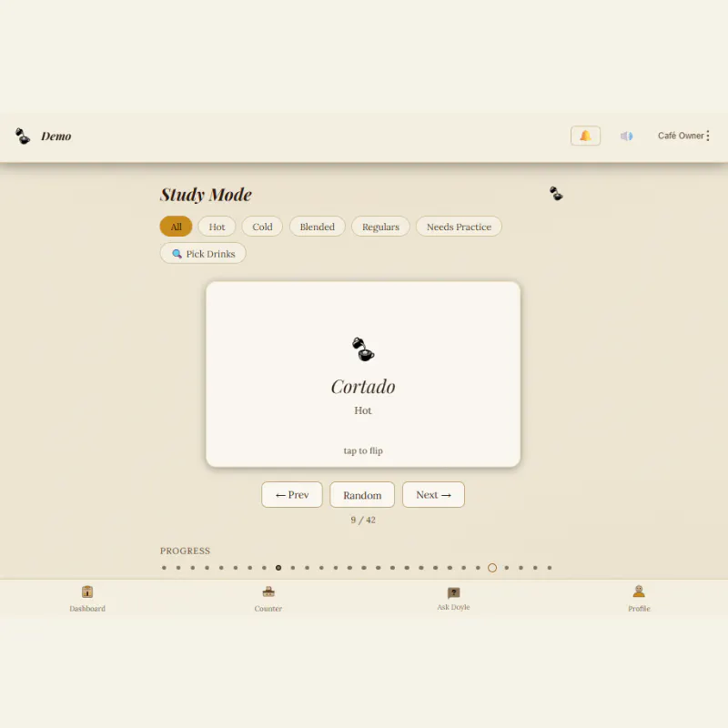 My Barista Trainer — Gamified Training gallery image