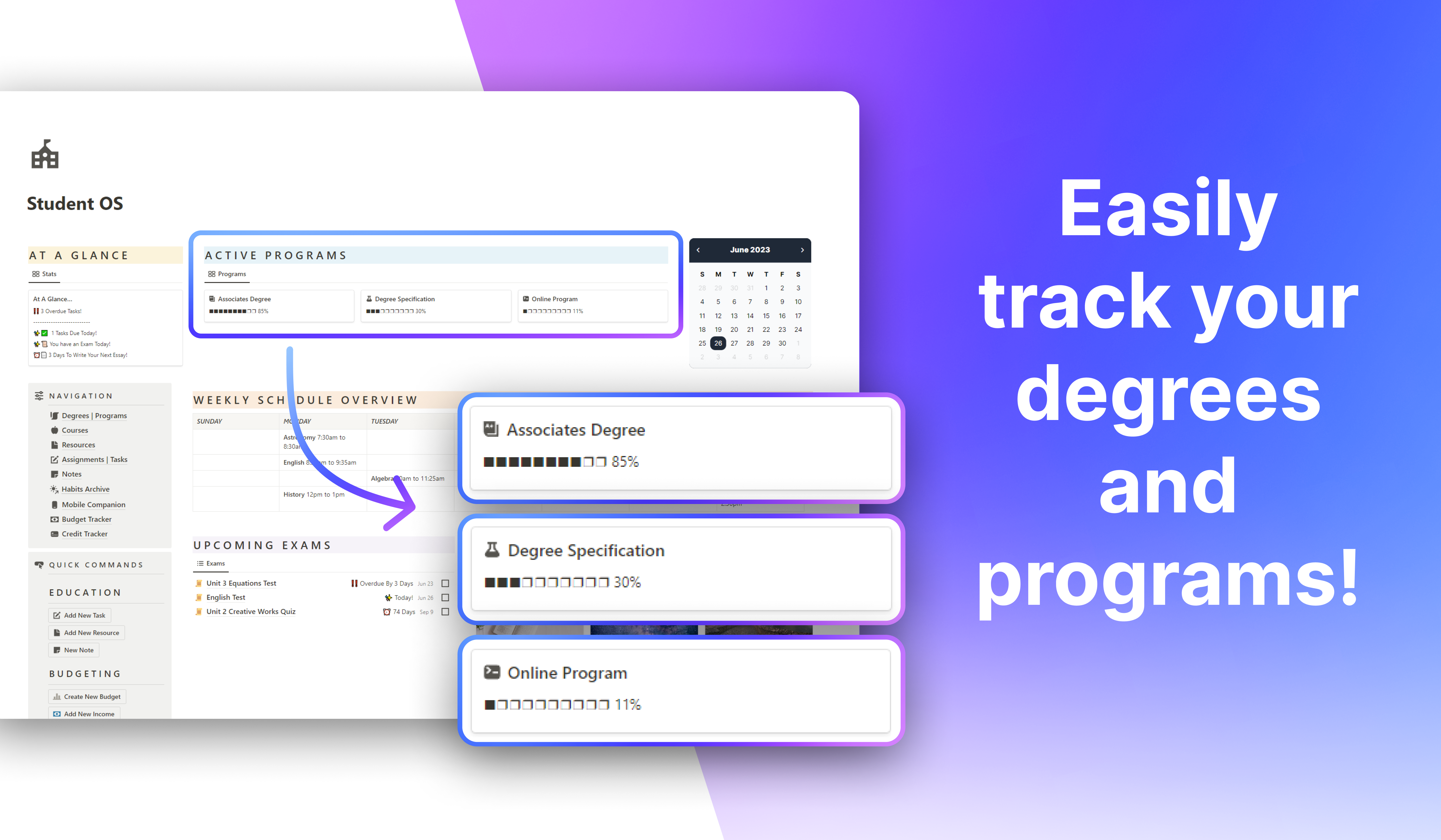 Notion Student OS gallery image