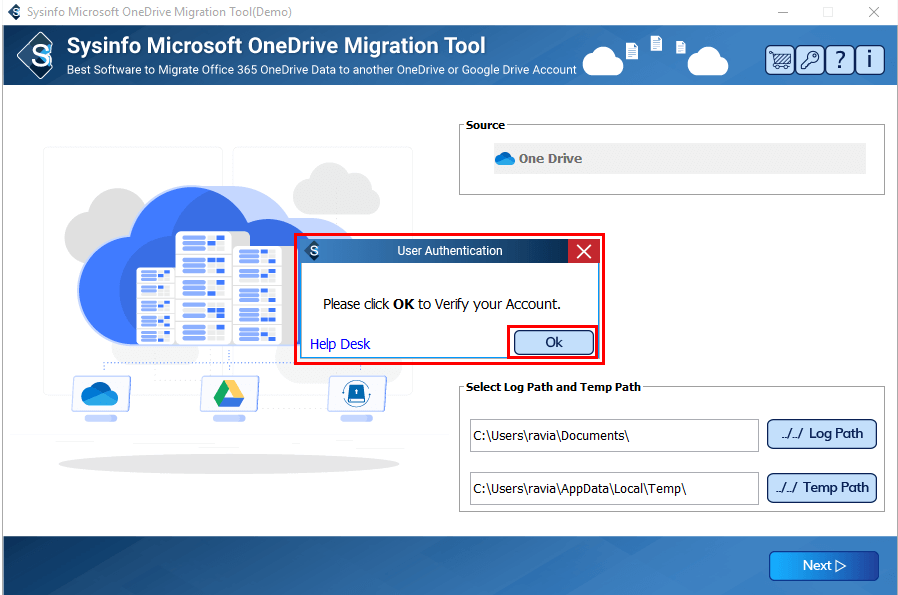Sysinfo onedrive göç aracı media 2