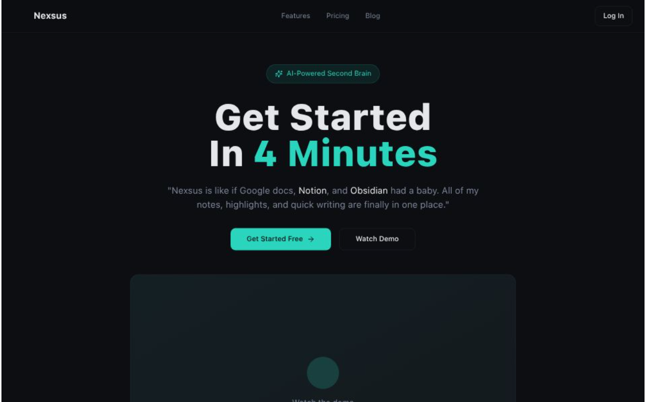Nexsus.so - Main product screenshot demonstrating key features and user interface