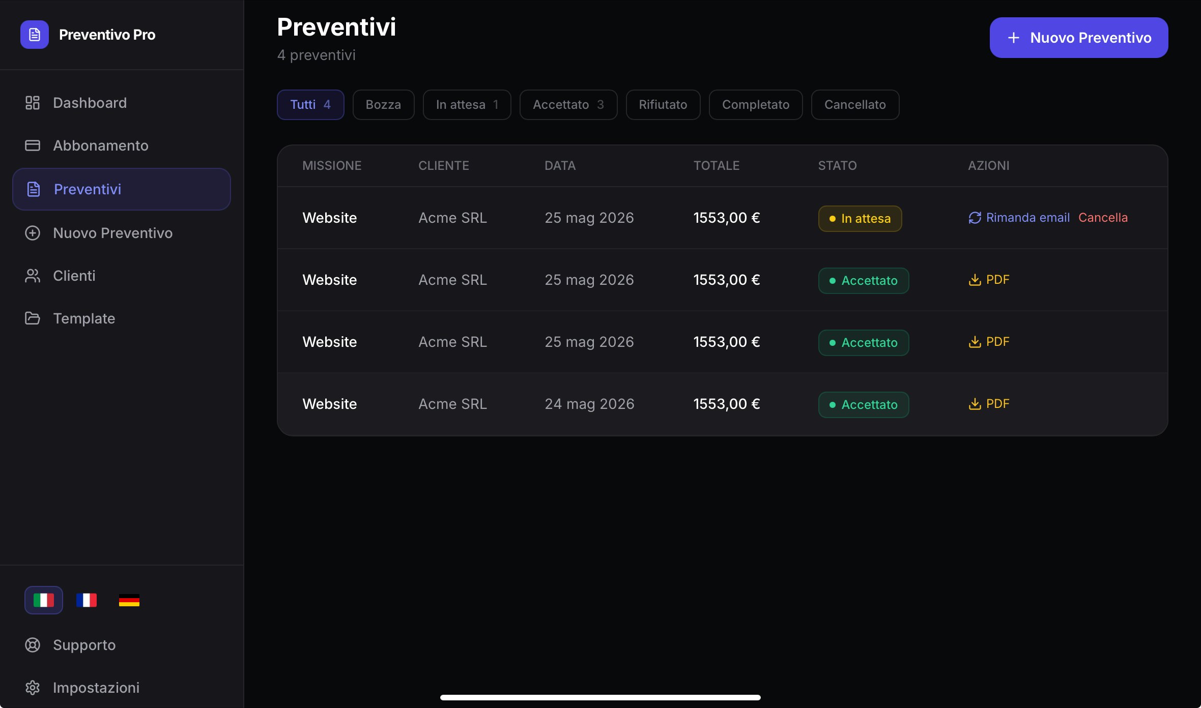 Preventivo Pro gallery image